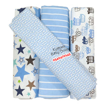 Load image into Gallery viewer, 4 In 1 Coloured Cot Sheet / Receiving Blanket (Baby Of Mine) 150cm * 100cm - Kyemen Baby Online
