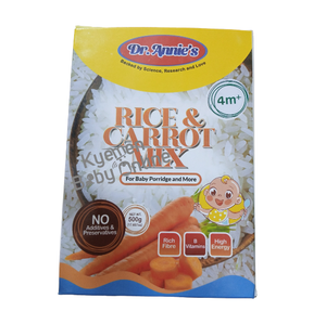 Dr. Annie Cereal (Rice and carrot powder,4m+) Paper Box, 500g - Kyemen Baby Online