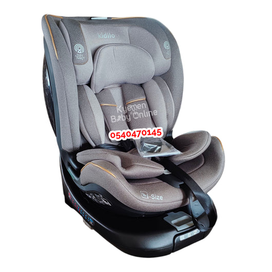 Baby Car Seat (Kidilo 360° Rotation KBH608) Coffee
