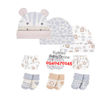 Load image into Gallery viewer, Baby Boy 3Pcs Of Hat, 3pcs of Mittens and 3Pcs of Socks (0-6Months) B
