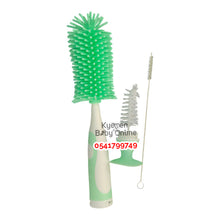 Load image into Gallery viewer, Baby Silicone Bottle Brush With Straw Brush And Suction (Dr. Annie's) - Kyemen Baby Online
