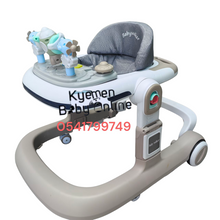 Load image into Gallery viewer, 4-In-1 Baby Walker With Music, Push Walker, Feeding Table Without Interactive Toys (510) - Kyemen Baby Online
