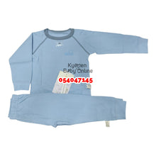 Load image into Gallery viewer, Baby Pant With Long Sleeves Top (Pyjamas) Blue
