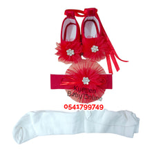 Load image into Gallery viewer, Baby Girl Headband With Stockings and Headband(0-6M) Bebelinna - Kyemen Baby Online
