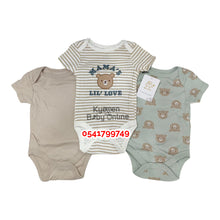 Load image into Gallery viewer, Baby Boy BodySuit( 3pcs) Best Baby Mama's Lil' Love
