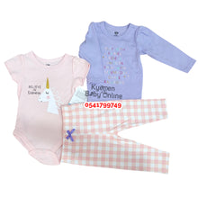 Load image into Gallery viewer, Baby Girl Bodysuit With Pant HudsonBaby( Unicorn) - Kyemen Baby Online
