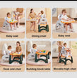 Load image into Gallery viewer, 2 In 1 Baby Multi-Functional High Chair / Convertible Baby High Chair / Dining High Chair [7-1]
