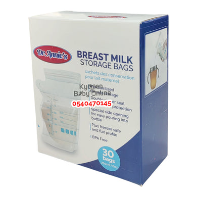 Breast Milk Storage Bag (Dr. Annie's) 30pcs - Kyemen Baby Online