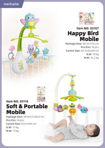 Baby Soft & Portable Crib Toy and Cot Mobile 0+ (40298)