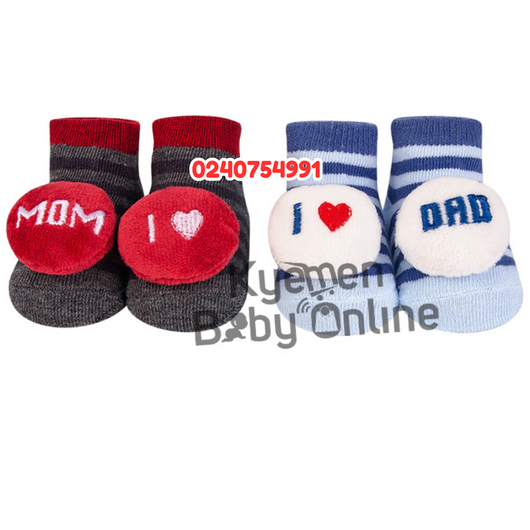 Baby Boy Socks (2 Pairs) Gift Set - Kyemen Baby Online