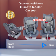 Load image into Gallery viewer, Baby Car Seat (Mama Kids 360° Rotation) Grey - Kyemen Baby Online
