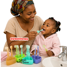 Load image into Gallery viewer, Baby Silicone Toothbrush Set (Dr Annie’s) 3pcs - Kyemen Baby Online
