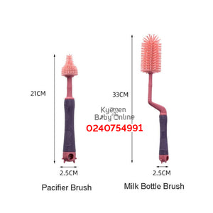 Baby Silicone Bottle Brush With Straw Brush (Dr. Annie's)