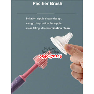 Baby Silicone Bottle Brush With Straw Brush (Dr. Annie's)