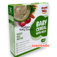 Load image into Gallery viewer, Baby Cereal With Milk (Simply Fils) Wheat Rice and Mix Veg
