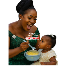 Load image into Gallery viewer, Baby Thermal Cereal Bowl With Spoon And Warming Hole (Dr Annie's) - Kyemen Baby Online
