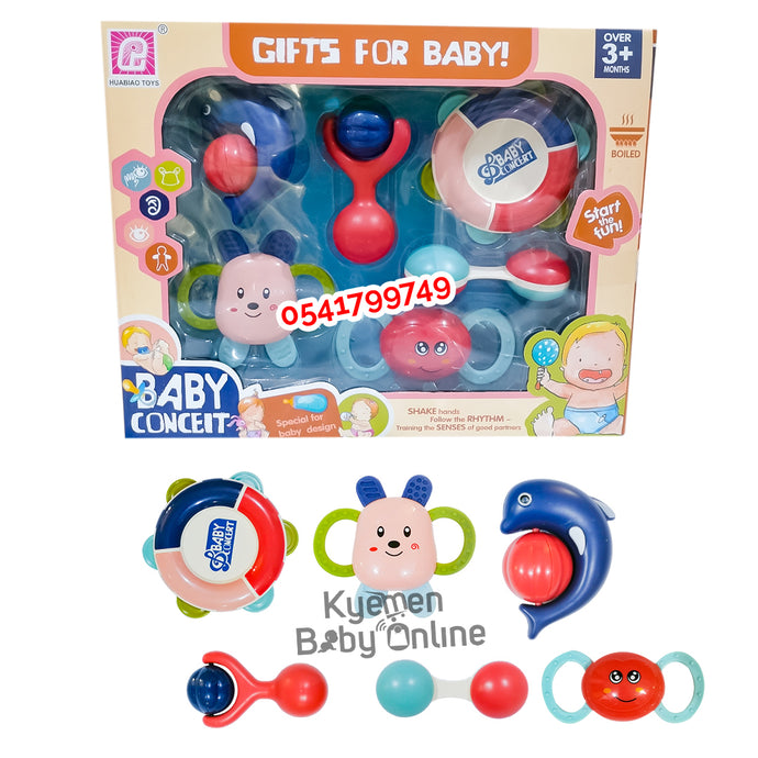 Baby Toys (Gift For Baby) Rattle Set / Toys Set (D145) 3m+ - Kyemen Baby Online