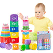 Load image into Gallery viewer, Baby Toy (Rainbow Stacking Cups 10pcs - G109) 10M+

