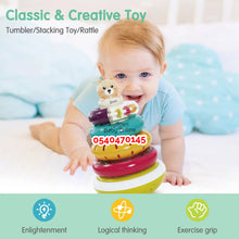 Load image into Gallery viewer, Baby Toy (Dynamic Rotating Rainbow Stacking Rings 8303) 6m+ - Kyemen Baby Online
