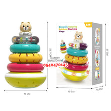 Load image into Gallery viewer, Baby Toy (Dynamic Rotating Rainbow Stacking Rings 8303) 6m+ - Kyemen Baby Online
