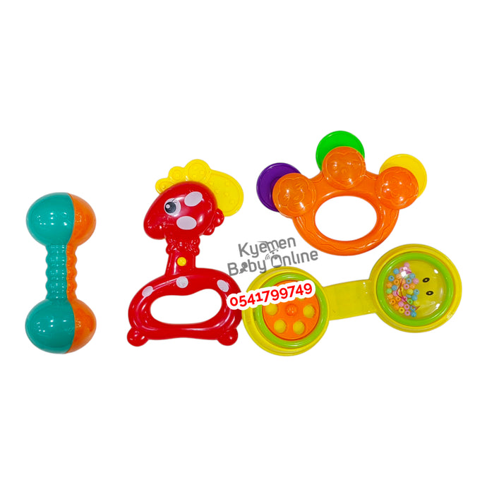 Baby Toy (Baby Star Rattle Set 4pcs) [Type 1] - Kyemen Baby Online