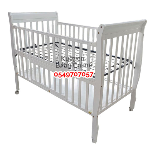 Baby Wooden Cot With Drawer (WBB2201) Baby Bed / Baby Crib