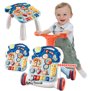 Baby 5 in 1  Musical Push Walker and Educational Learning Desk /Table (80390)