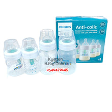 Load image into Gallery viewer, Baby Bottle (Avent Anti Colic Bottle) 4pcs 0m+ and 1m+ - Kyemen Baby Online
