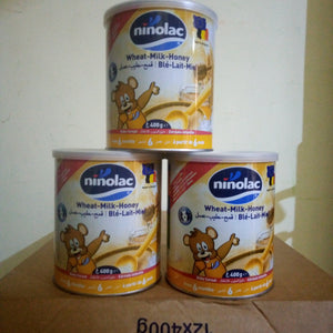 Ninolac Baby Cereal Wheat-Milk- Honey (400g) 6m+ - Kyemen Baby Online