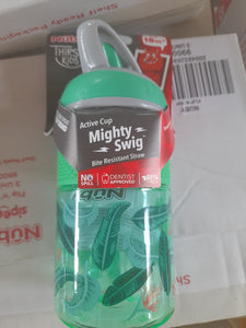 Baby Bottle with Straw (Nuby Thirsty Kids, Mighty Swig) 360ml, 18m+ - Kyemen Baby Online