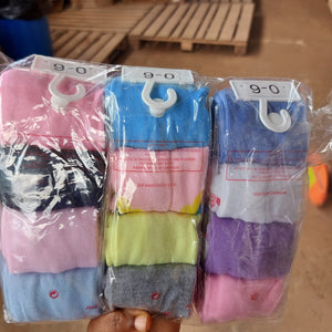 Baby Stockings (4pcs, Multicolored) - Kyemen Baby Online