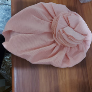 Baby Turban With fluffy Brocch /  Headband - Kyemen Baby Online