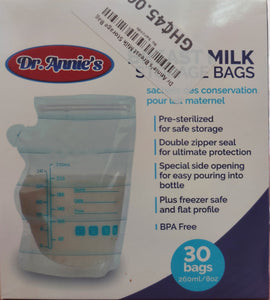 Breast Milk Storage Bag (Dr Annie 30pcs) - Kyemen Baby Online