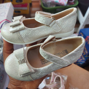 Baby Girl Shoes with  embroidery (Mini kids, Bow Bling Tie) - Kyemen Baby Online