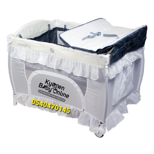 Baby Foldable Cot (Elephy Baby P9030) Baby Bed/Baby Crib - Kyemen Baby Online