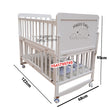 Load image into Gallery viewer, Baby Wooden White Cot (Happy Baby WBBN1-D / N10D) Baby Bed/Baby Crib - Kyemen Baby Online
