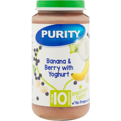 Purity Banana And Berry With Yoghurt (6Pcs) 10m+ - Kyemen Baby Online