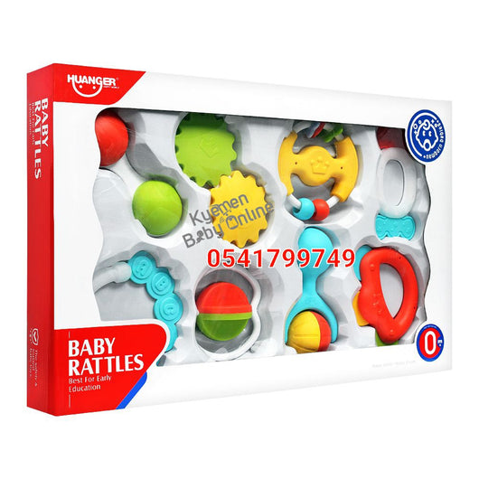Baby Toy (Huanger Rattle Set In Box 8pcs HE0150) 3m+ - Kyemen Baby Online