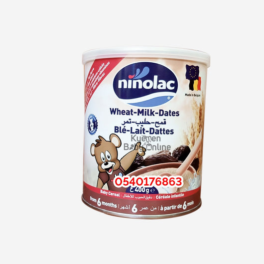 Ninolac Baby Cereal Wheat-Milk- Dates (400g) 6m+ - Kyemen Baby Online
