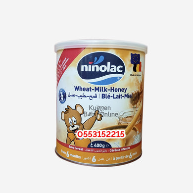 Ninolac Baby Cereal Wheat-Milk- Honey (400g) 6m+ - Kyemen Baby Online