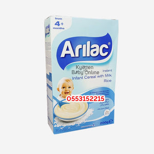 Arilac Infant Cereal Rice & Milk (200g) 4m+ - Kyemen Baby Online