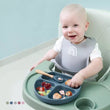 Load image into Gallery viewer, Silicon Baby Partitioned Bowl/Plate - Kyemen Baby Online
