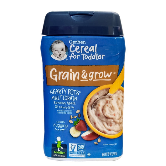 Gerber Multigrain Banana, Apple & Strawberry Grain & Grow (227g) Small 12m+ - Kyemen Baby Online