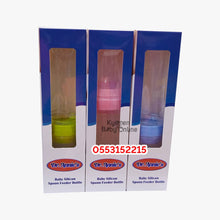 Load image into Gallery viewer, Baby Bottle With Silicon Spoon (Squeeze feeder, Dr. Annie) 120ml - Kyemen Baby Online
