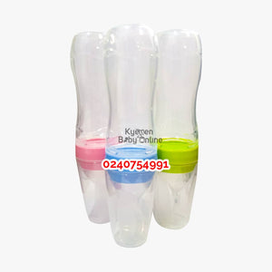 Baby Bottle With Silicon Spoon (Squeeze feeder, Dr. Annie) 120ml - Kyemen Baby Online
