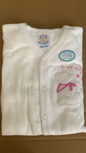 Baby Boy Dress / Welcome Dress with Shorts (White with Colored Teddy) - Kyemen Baby Online