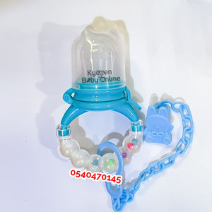 Fruit Pacifier /Fruit Feeder (With Rattle Ring & Clip Holder) - Kyemen Baby Online