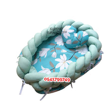 Load image into Gallery viewer, Baby Bed (Baby Lounger / Portable Infant Co Sleeper Bassinet With Spiral Bumper / Baby Nest) - Kyemen Baby Online
