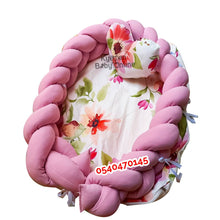 Load image into Gallery viewer, Baby Bed (Baby Lounger / Portable Infant Co Sleeper Bassinet With Spiral Bumper / Baby Nest) - Kyemen Baby Online
