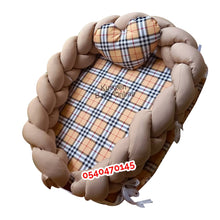 Load image into Gallery viewer, Baby Bed (Baby Lounger / Portable Infant Co Sleeper Bassinet With Spiral Bumper / Baby Nest) - Kyemen Baby Online
